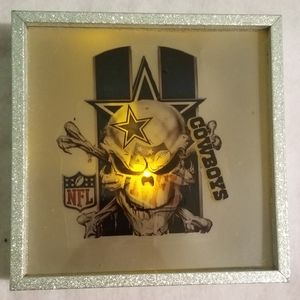 Dallas cowboys skull head frame